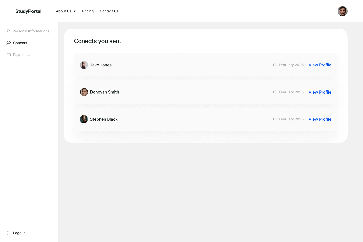 Coach Profile Conects - Desktop